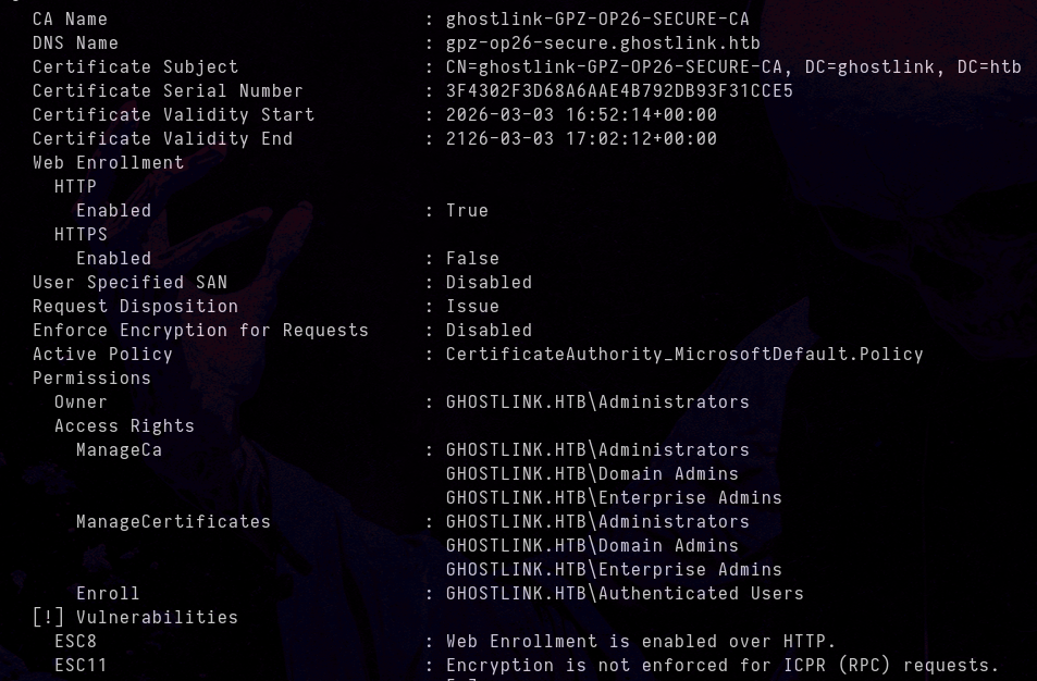 Certipy ESC11 finding