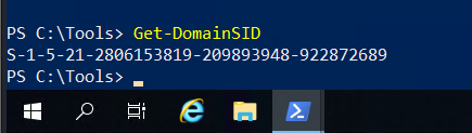 Child domain SID