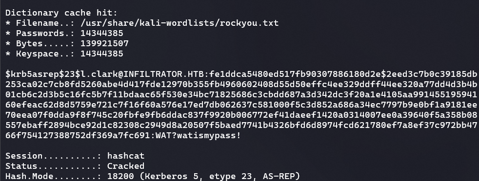 Hashcat Offline Cracking